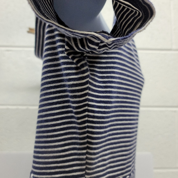 Old Navy Off Shoulder Blue and White Striped Dress - Picture 8 of 9